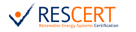RESCERT — Renewable Energy Systems Certification